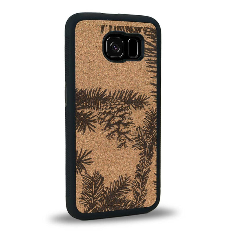 Coque Samsung S6E - La Pomme de Pin - Coque en bois