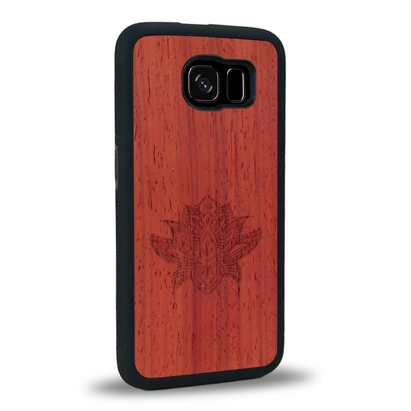 Coque Samsung S6E - Le Lotus - Coque en bois