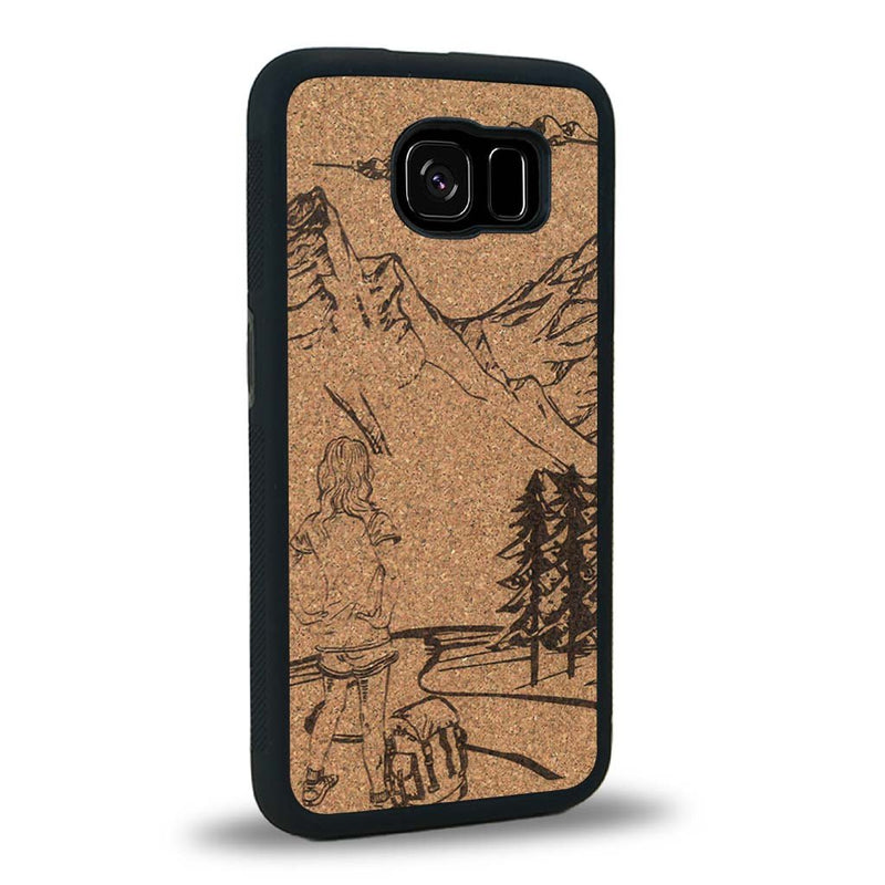 Coque Samsung S7 - L'Exploratrice - Coque en bois