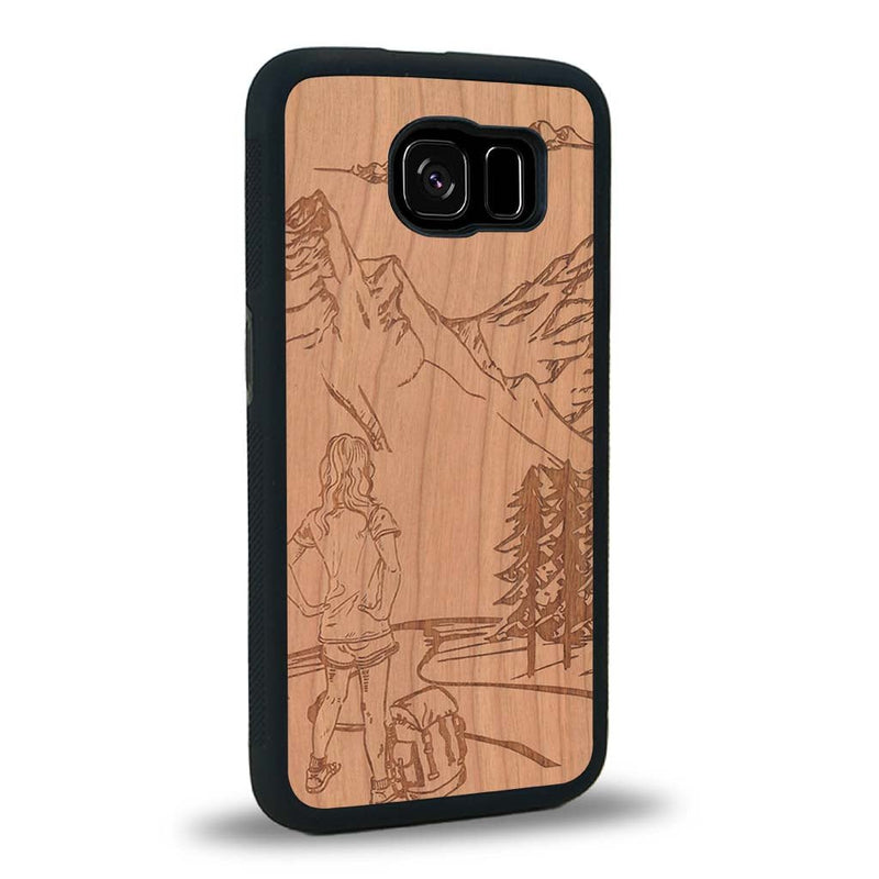 Coque Samsung S7 - L'Exploratrice - Coque en bois