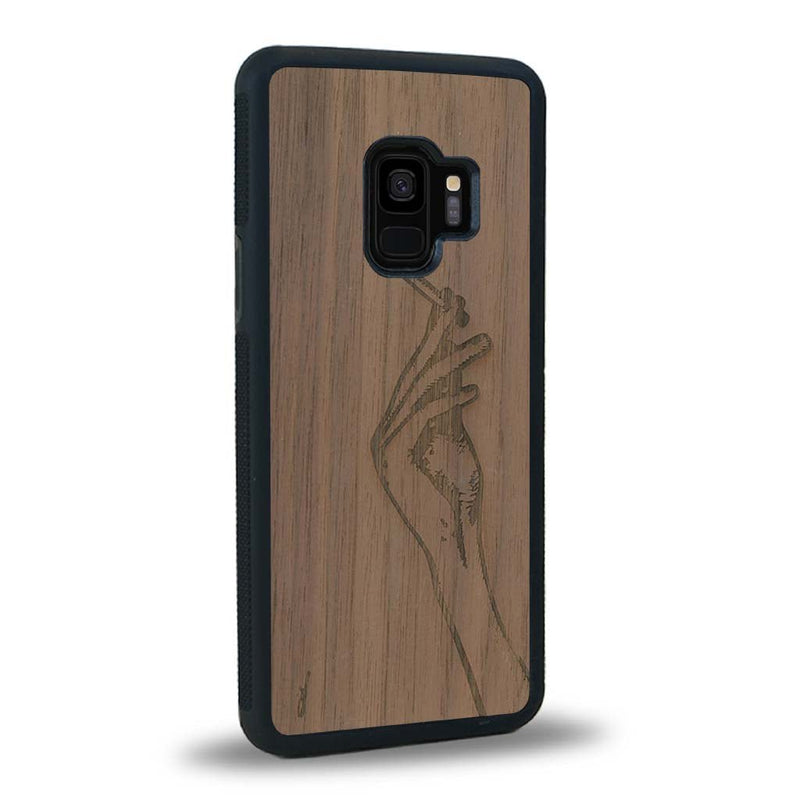 Coque Samsung S9+ - La Garçonne - Coque en bois