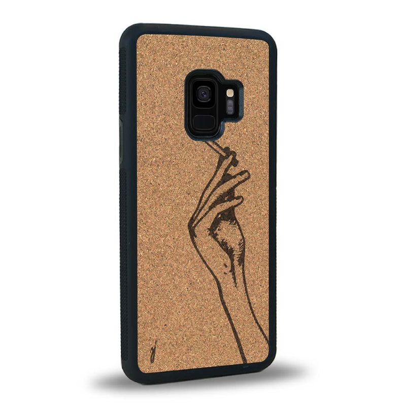 Coque Samsung S9+ - La Garçonne - Coque en bois