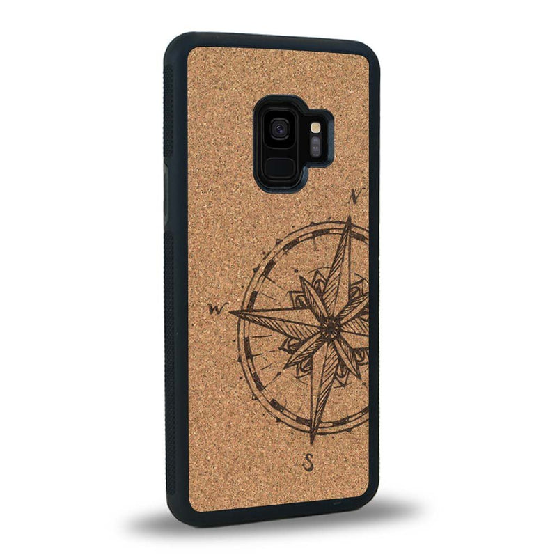 Coque Samsung S9 - La Rose des Vents - Coque en bois