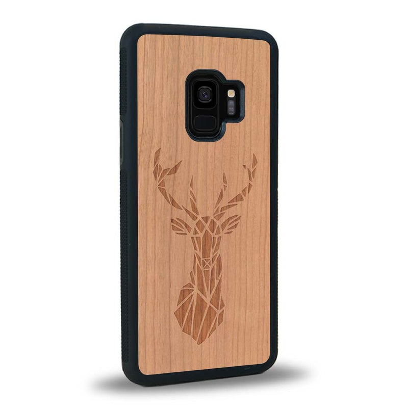 Coque Samsung S9 - Le Cerf - Coque en bois