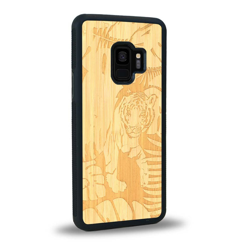 Coque Samsung S9 - Le Tigre - Coque en bois