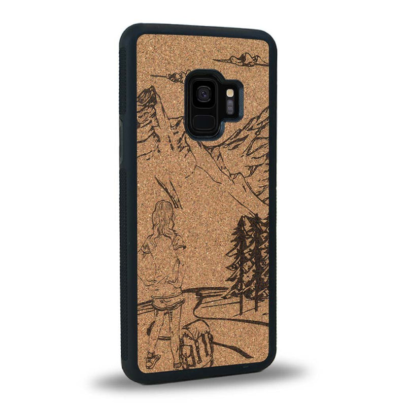 Coque Samsung S9 - L'Exploratrice - Coque en bois