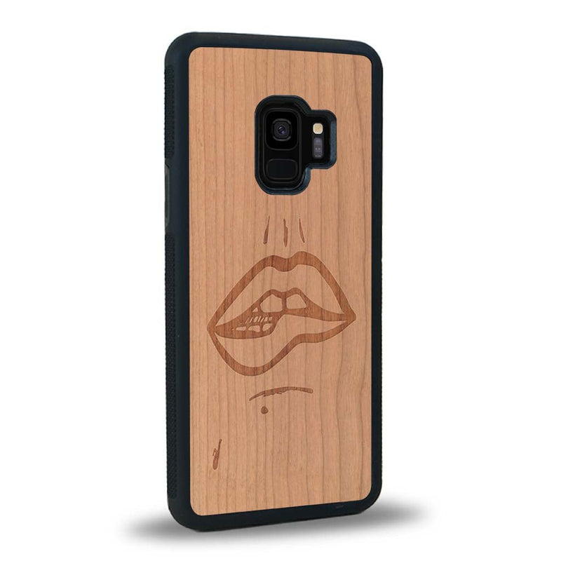 Coque Samsung S9 - The Kiss - Coque en bois