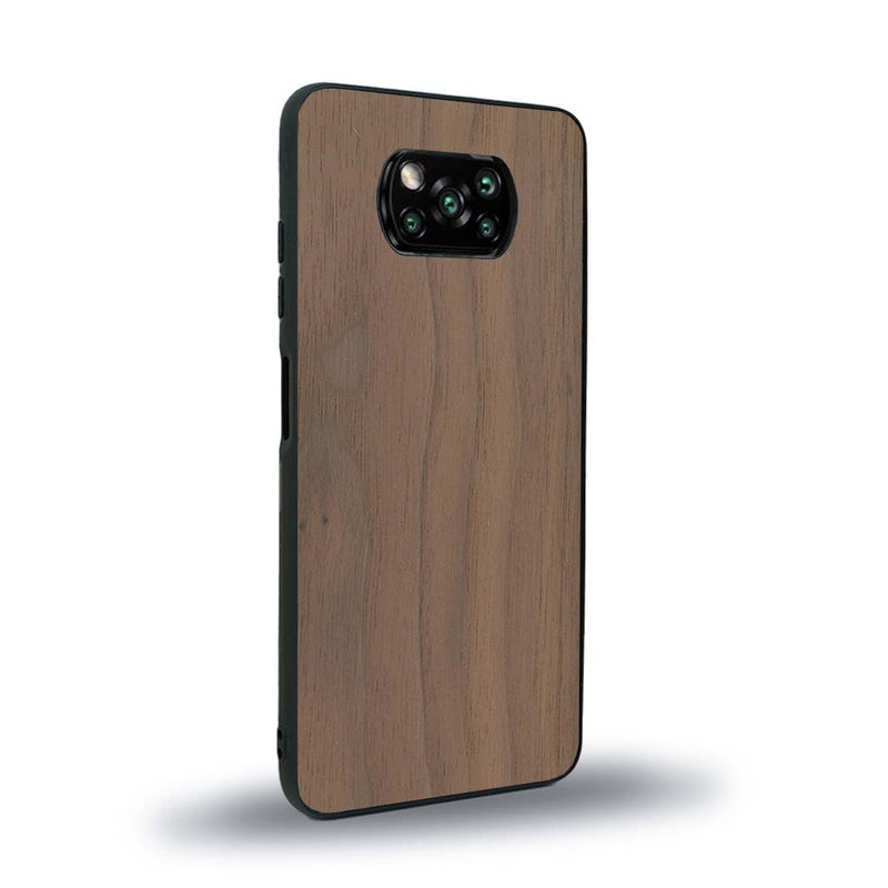 Coque de protection en bois véritable fabriquée en France pour Xiaomi Poco X3 Nfc sans gravure avec un design minimaliste et moderne